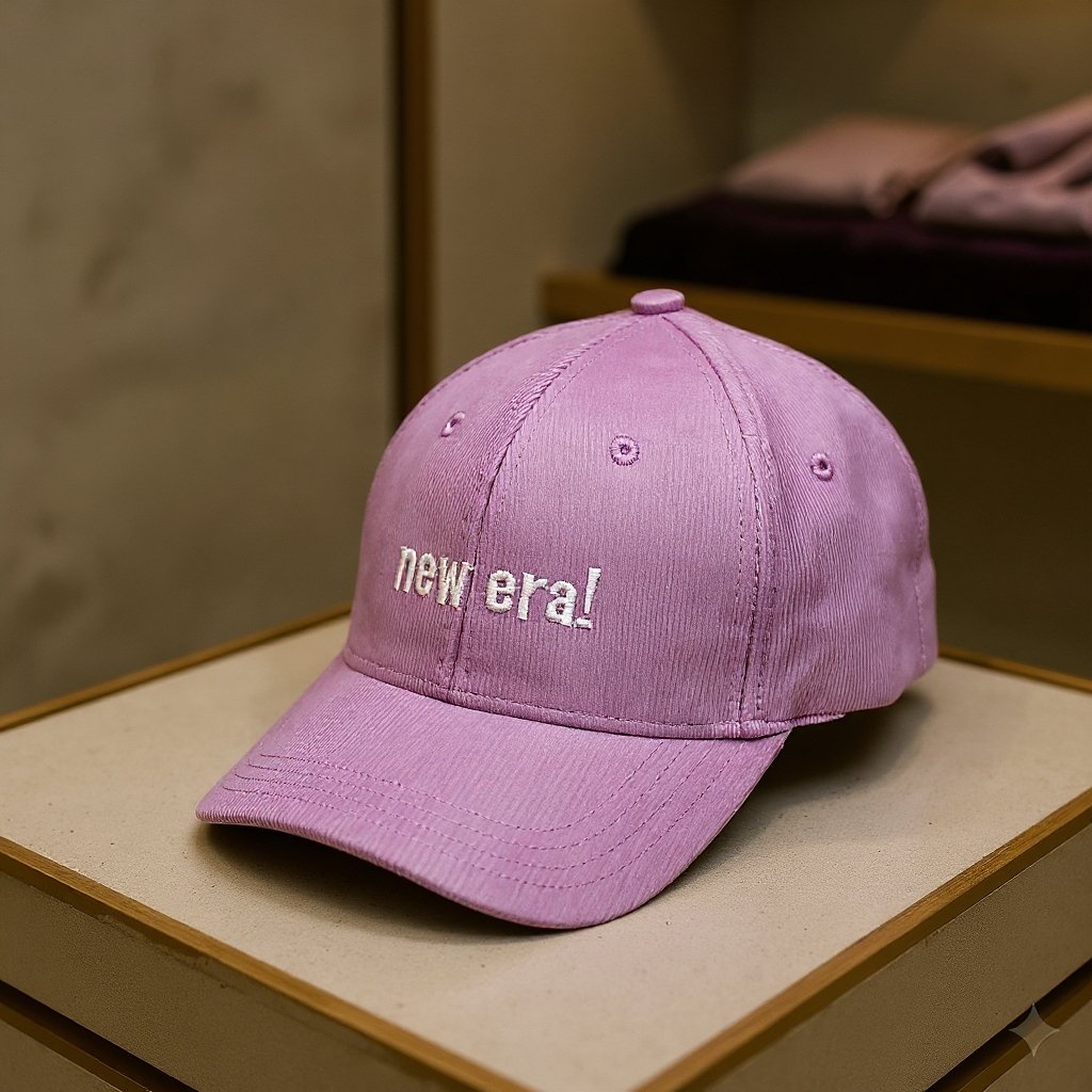 Premium Corduroy Winter Cap – Purple