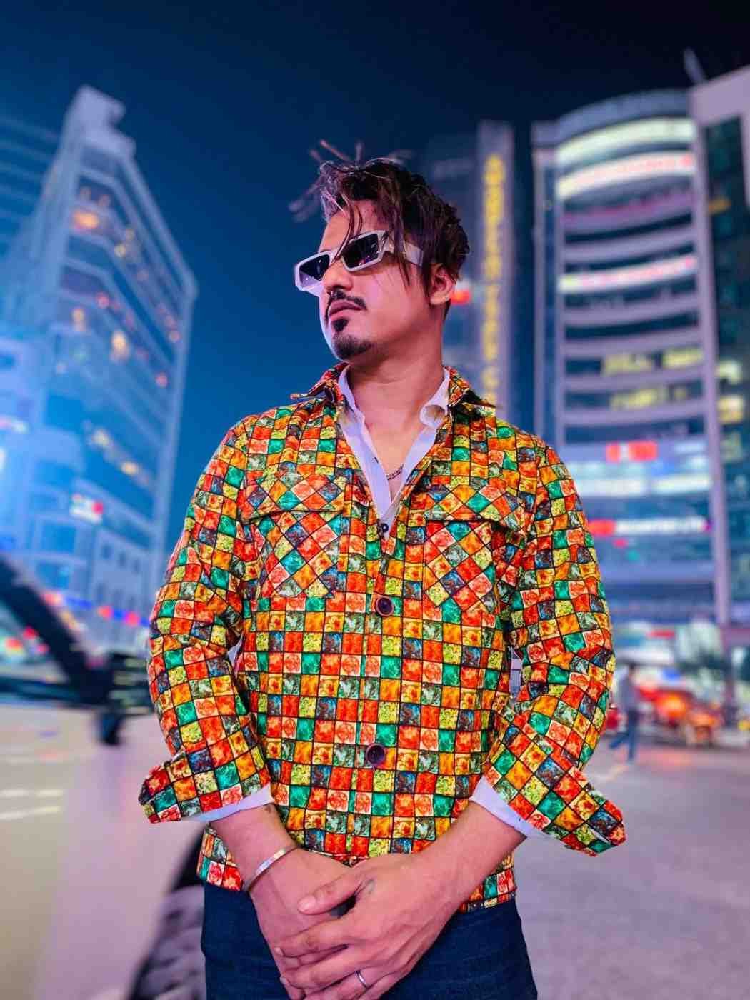 Premium Printed Denim Jacket - J14