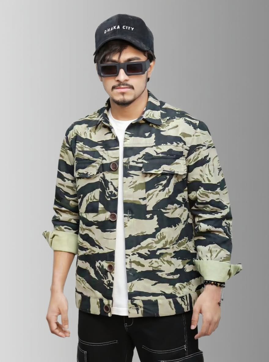 Premium Printed Denim Jacket - J10